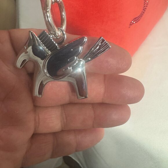 Pegasus silver Plated Purse Charm, Key Chain, Phone Charm - Picture 2 of 6